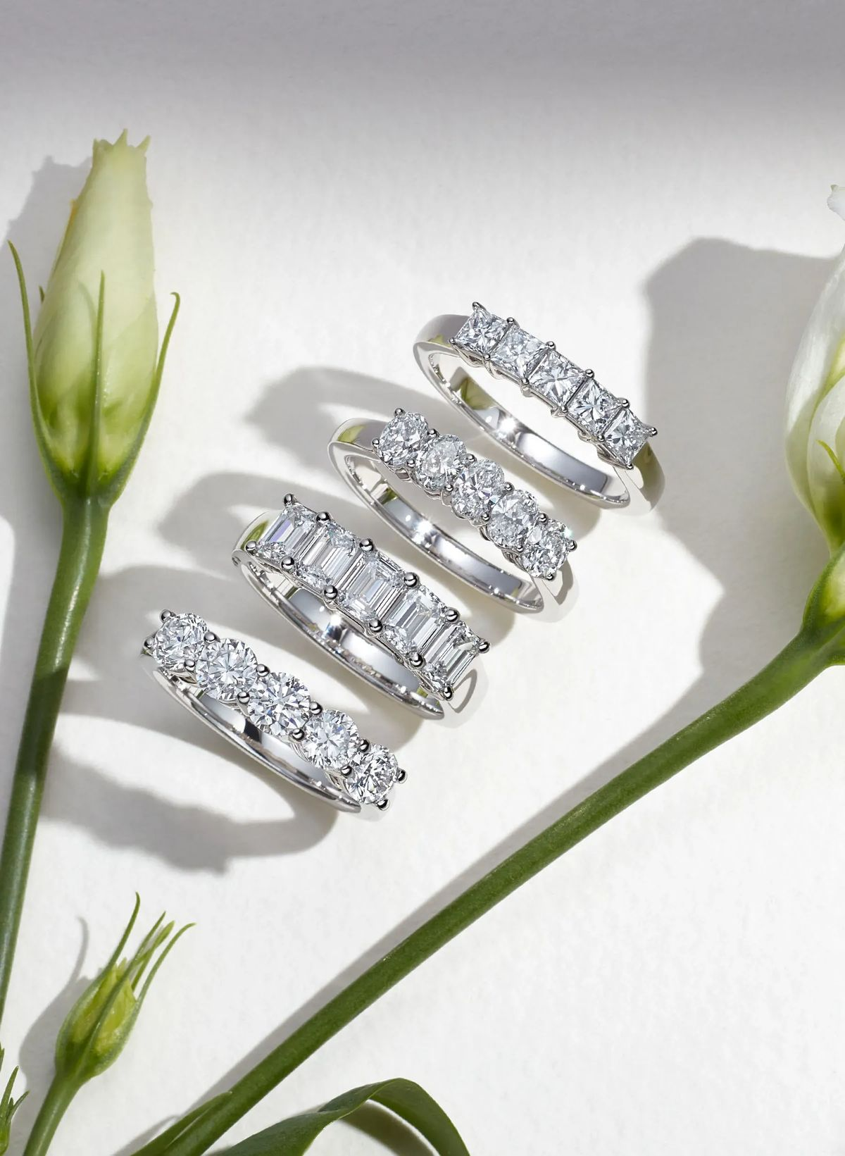 Evokaa diamond eternity bands
